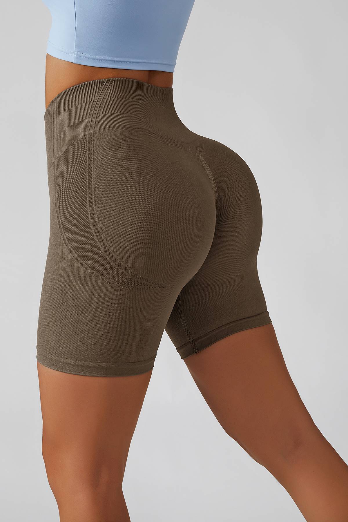 High-Rise Scrunch Bum Shorts by bornfocus