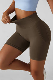 High-Rise Scrunch Bum Shorts by bornfocus