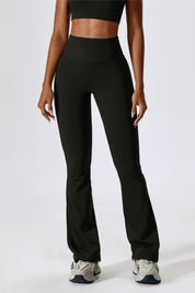 High-Rise Bootcut Flared Scrunch Leggings by bornfocus