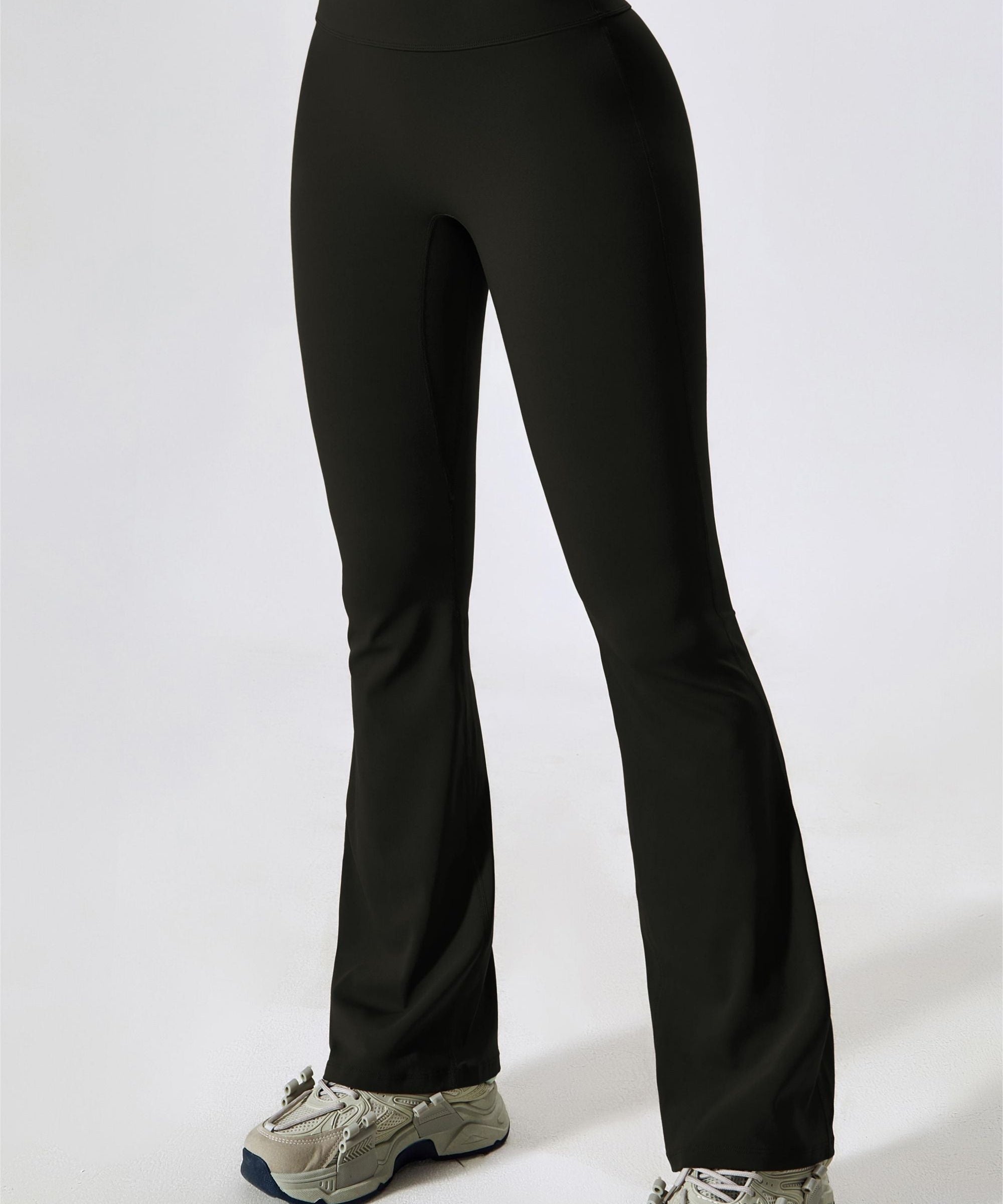 High-Rise Bootcut Flared Scrunch Leggings by bornfocus