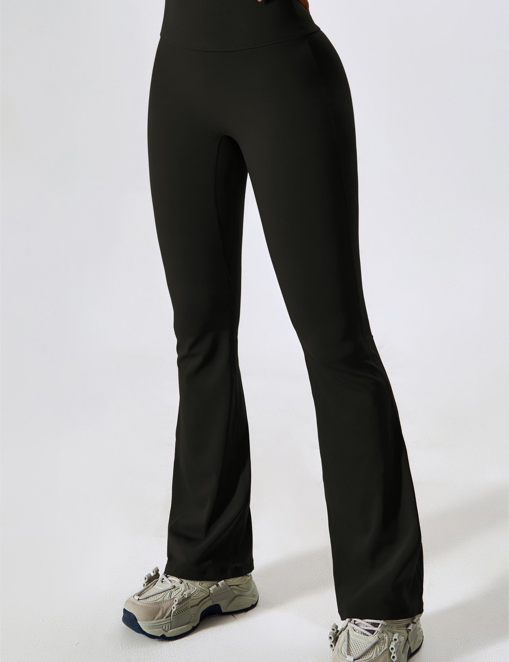 High-Rise Bootcut Flared Scrunch Leggings by bornfocus