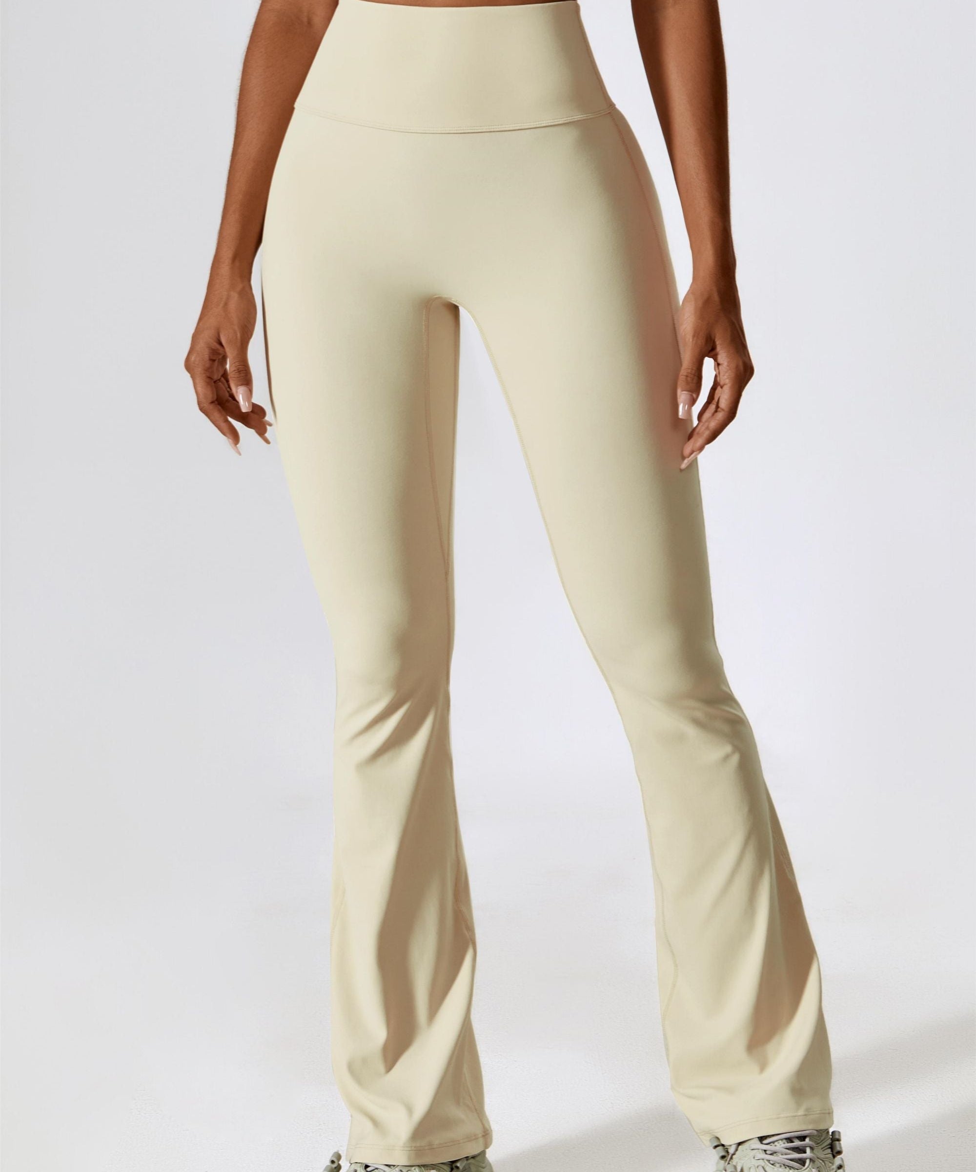 High-Rise Bootcut Flared Scrunch Leggings by bornfocus