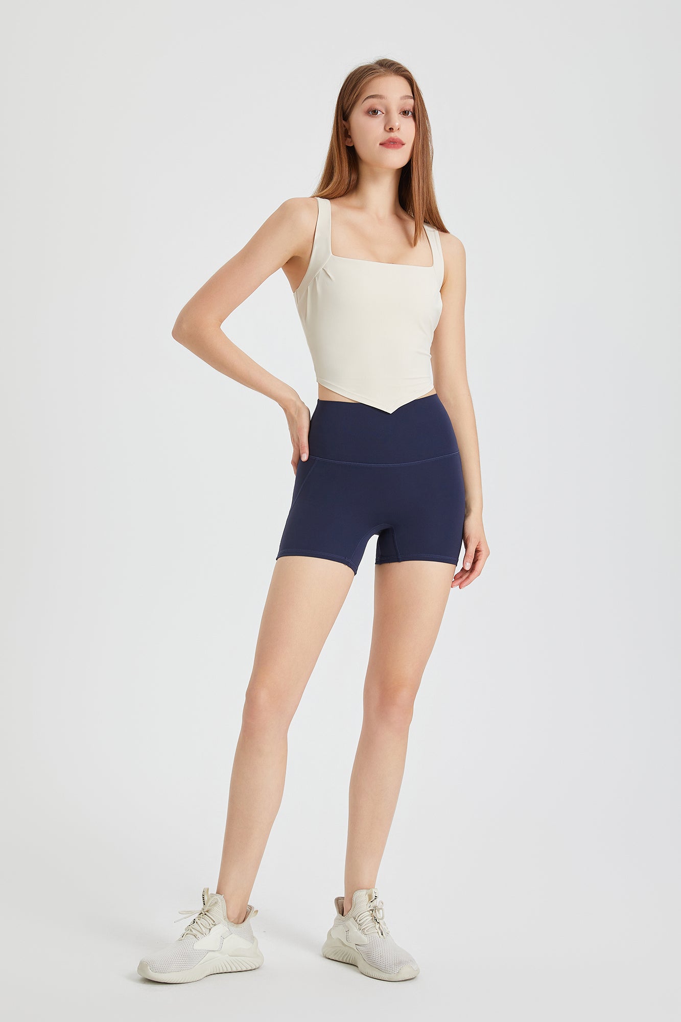 No Front Seam Mini Shorts by bornfocus