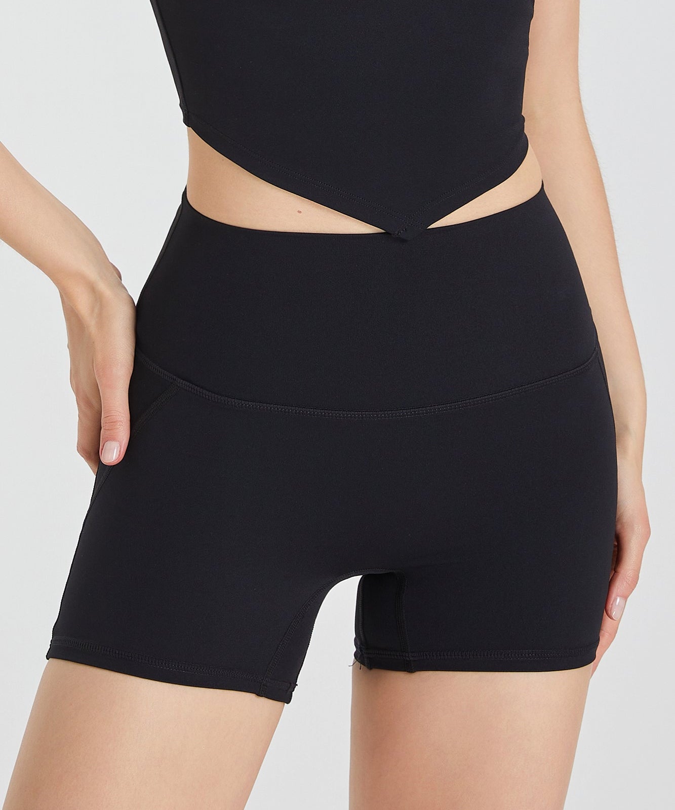 No Front Seam Mini Shorts by bornfocus