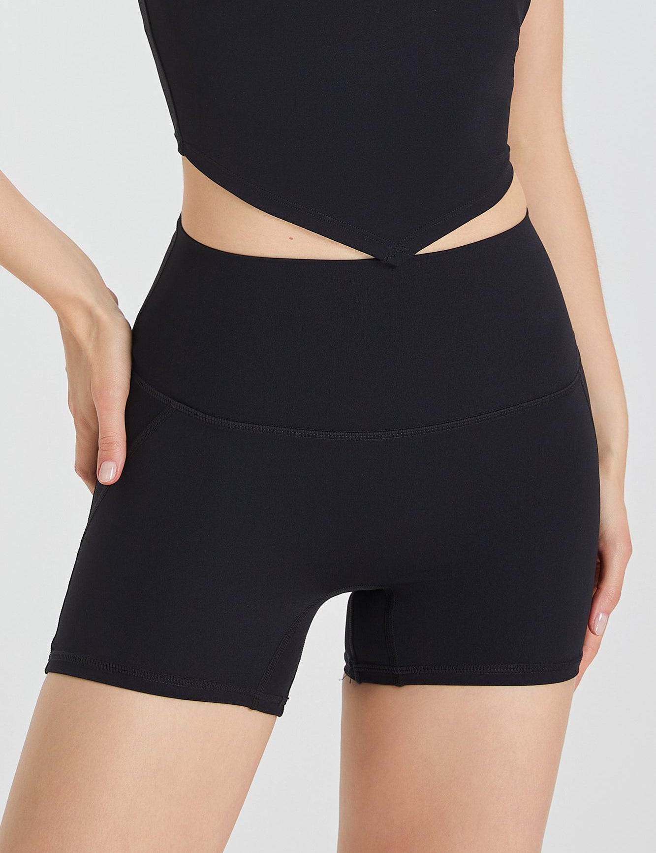 No Front Seam Mini Shorts by bornfocus