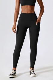 High-Waist Tummy Control Leggings with Pockets by bornfocus