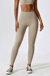 High-Waist Tummy Control Leggings with Pockets by bornfocus