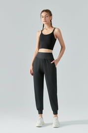 Tummy Control Tapered Pants by bornfocus