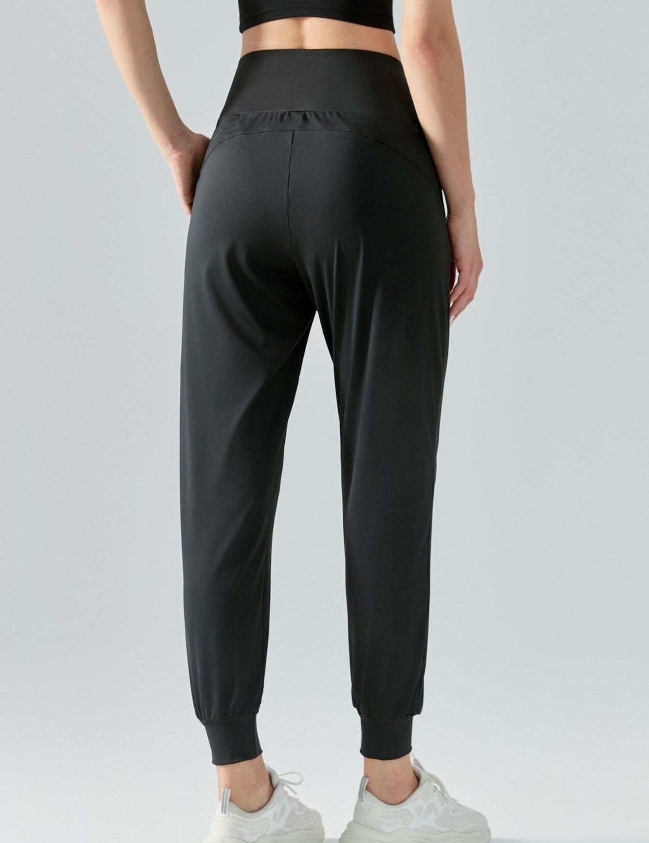 Tummy Control Tapered Pants by bornfocus