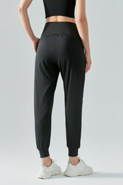 Tummy Control Tapered Pants by bornfocus