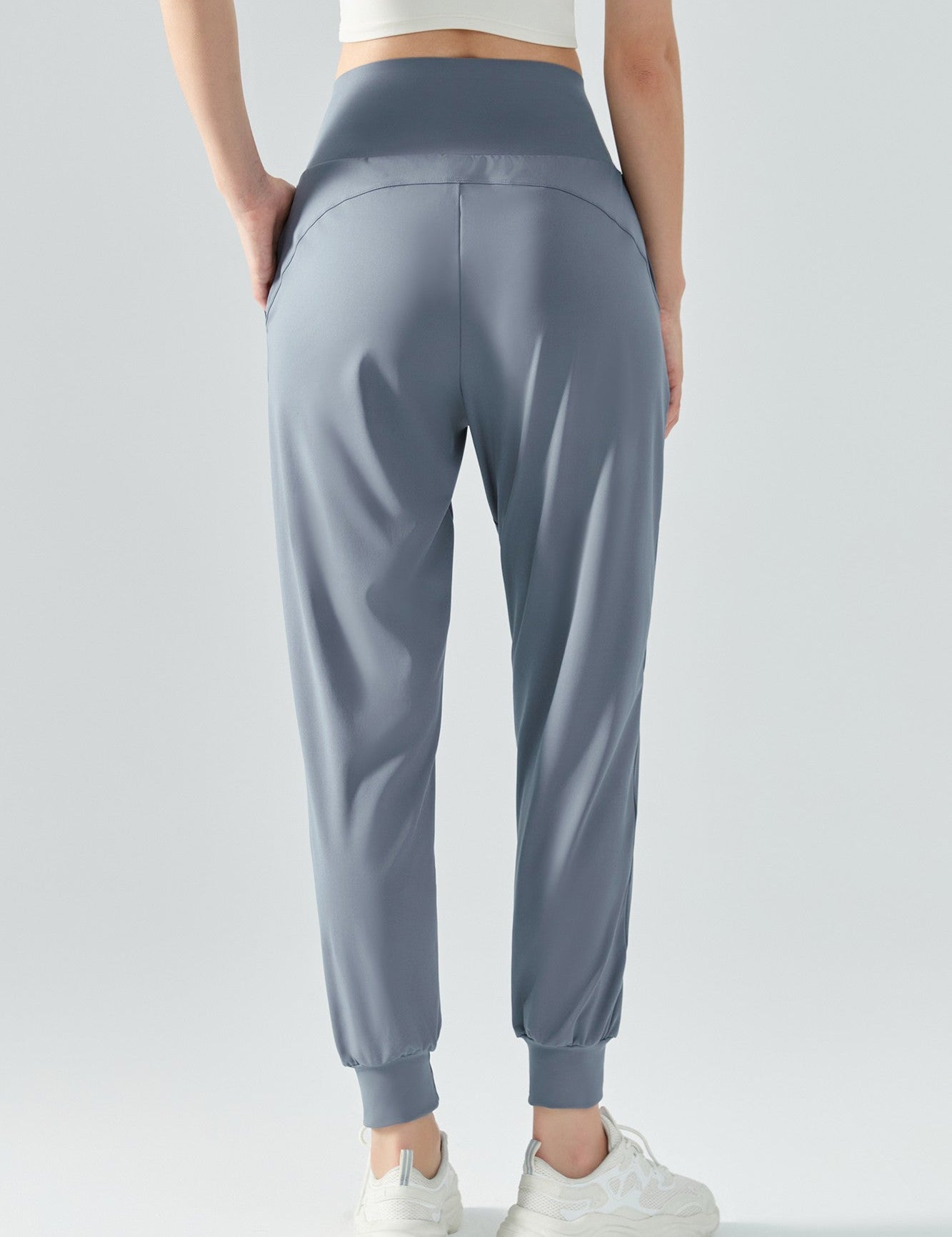 Tummy Control Tapered Pants by bornfocus