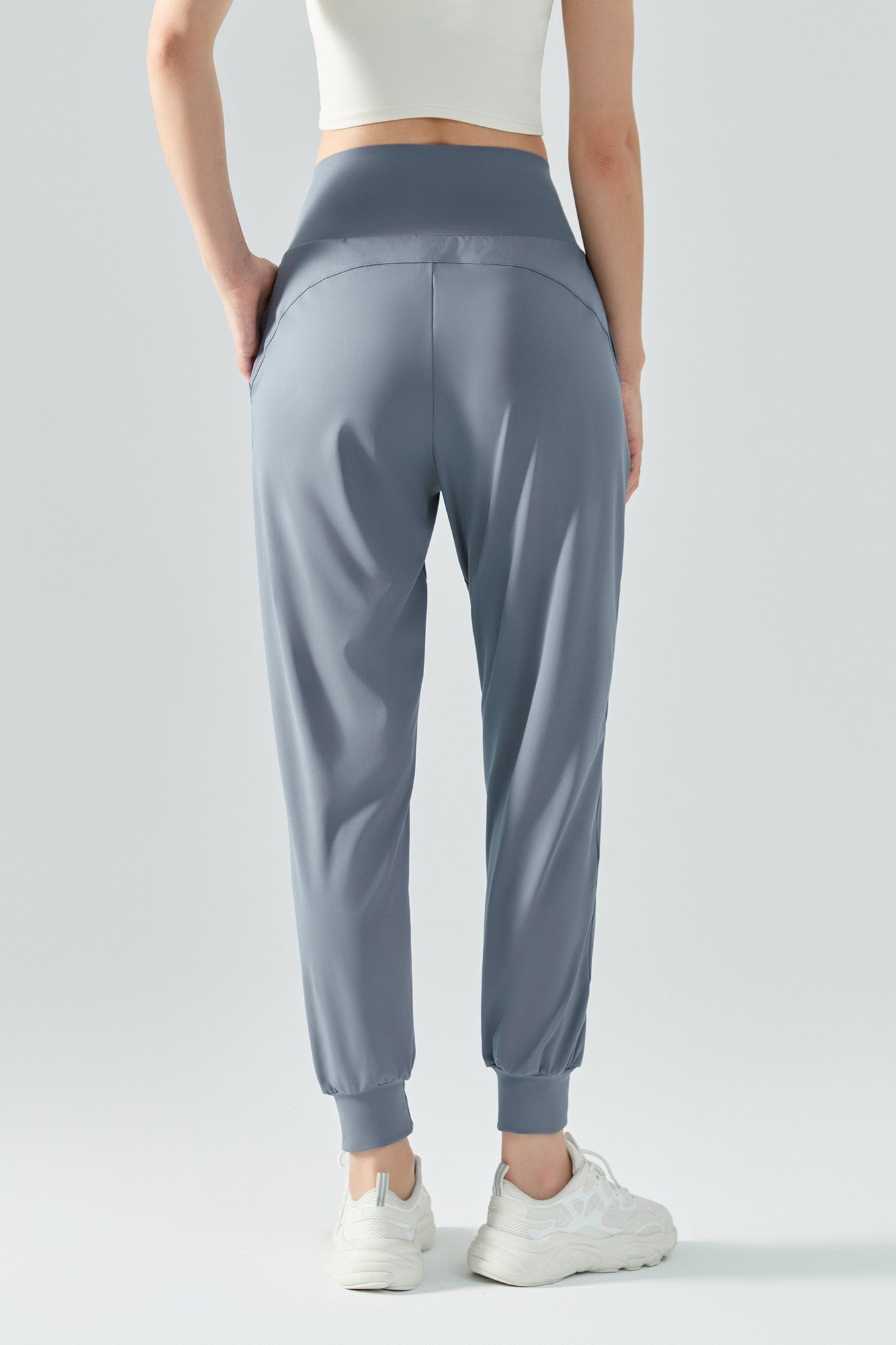 Tummy Control Tapered Pants by bornfocus