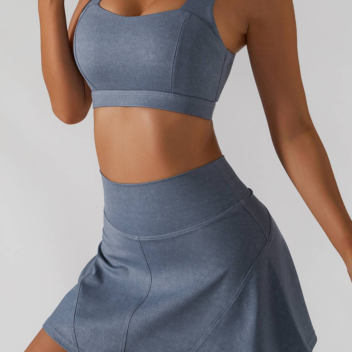 Pleated Tennis Skirt Built in Liner Shorts by bornfocus