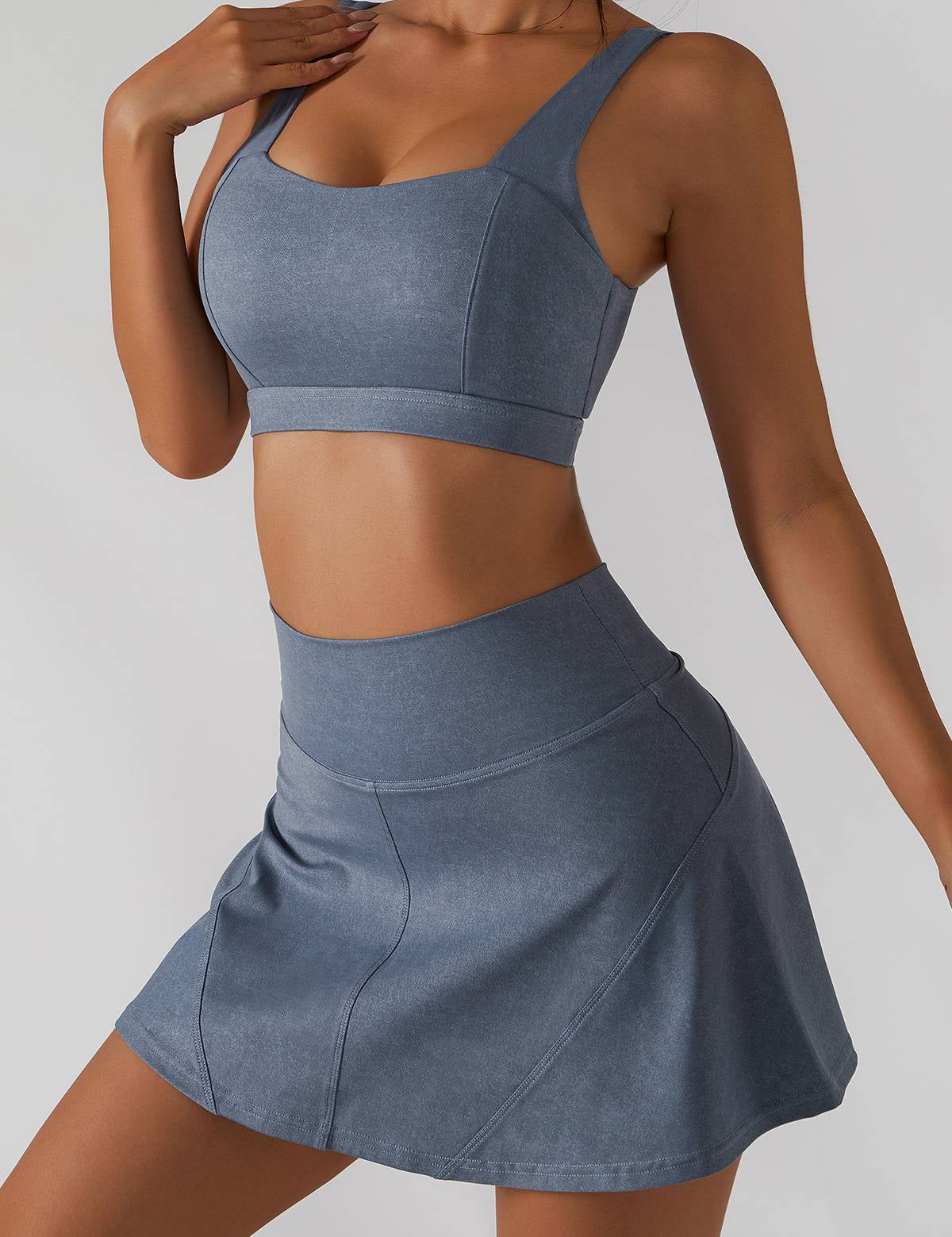 Pleated Tennis Skirt Built in Liner Shorts by bornfocus