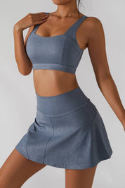 Pleated Tennis Skirt Built in Liner Shorts by bornfocus