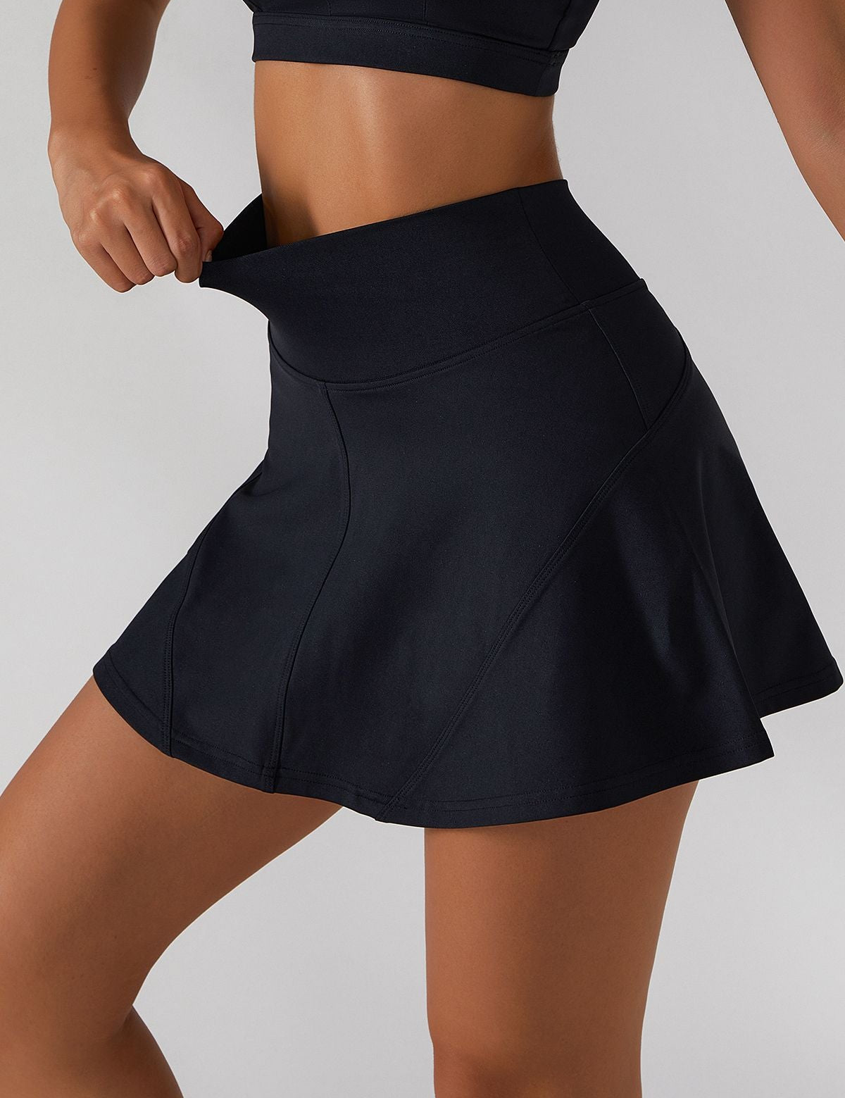 Pleated Tennis Skirt Built in Liner Shorts by bornfocus