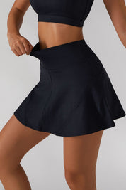 Pleated Tennis Skirt Built in Liner Shorts by bornfocus