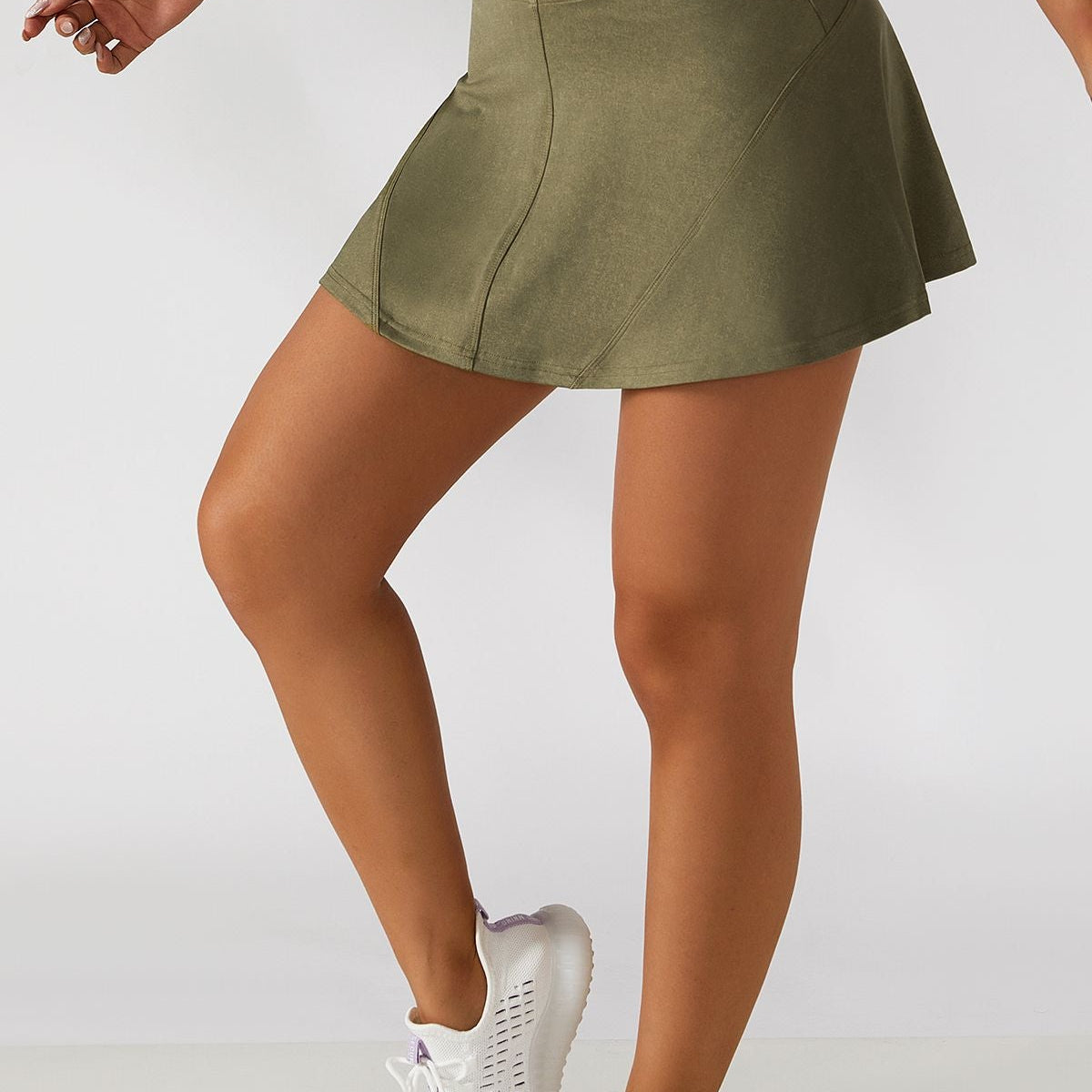 Pleated Tennis Skirt Built in Liner Shorts by bornfocus