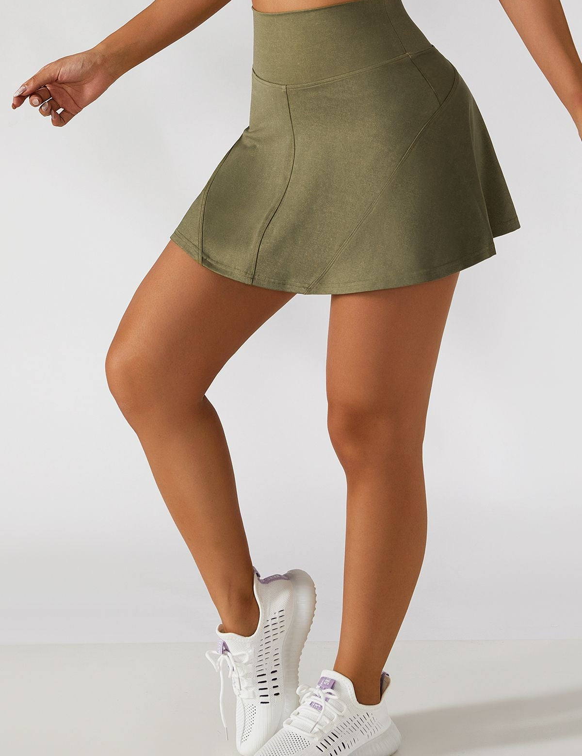 Pleated Tennis Skirt Built in Liner Shorts by bornfocus