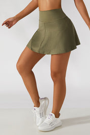 Pleated Tennis Skirt Built in Liner Shorts by bornfocus