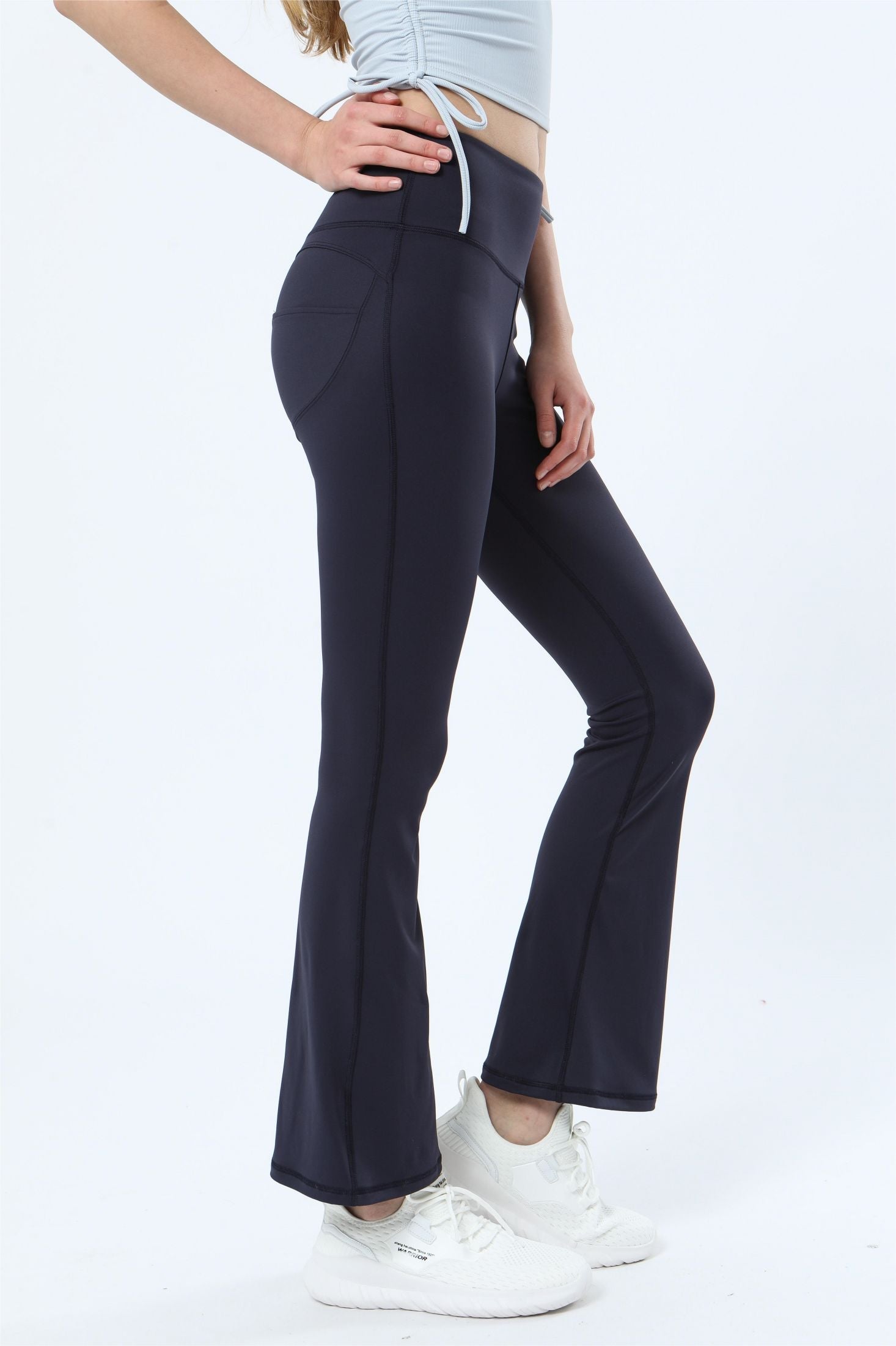 High-Rise Flare Pants by bornfocus