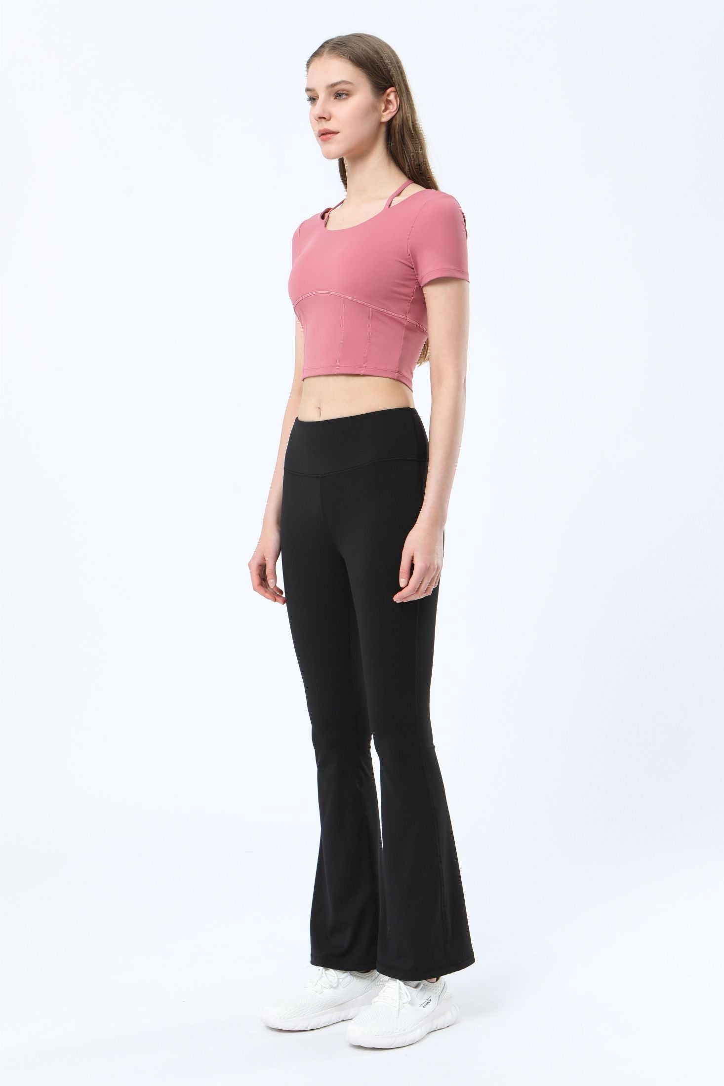 High-Rise Flare Pants by bornfocus