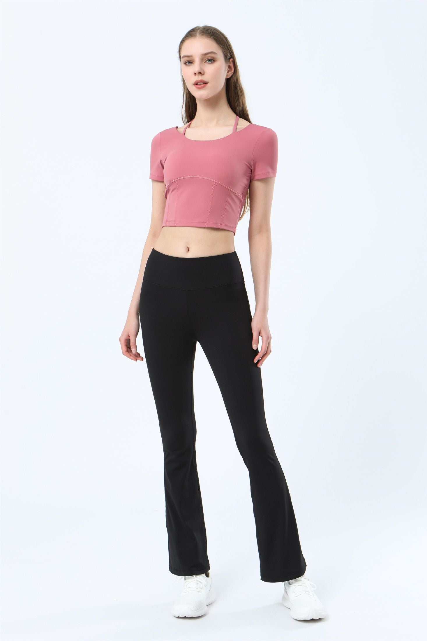 High-Rise Flare Pants by bornfocus