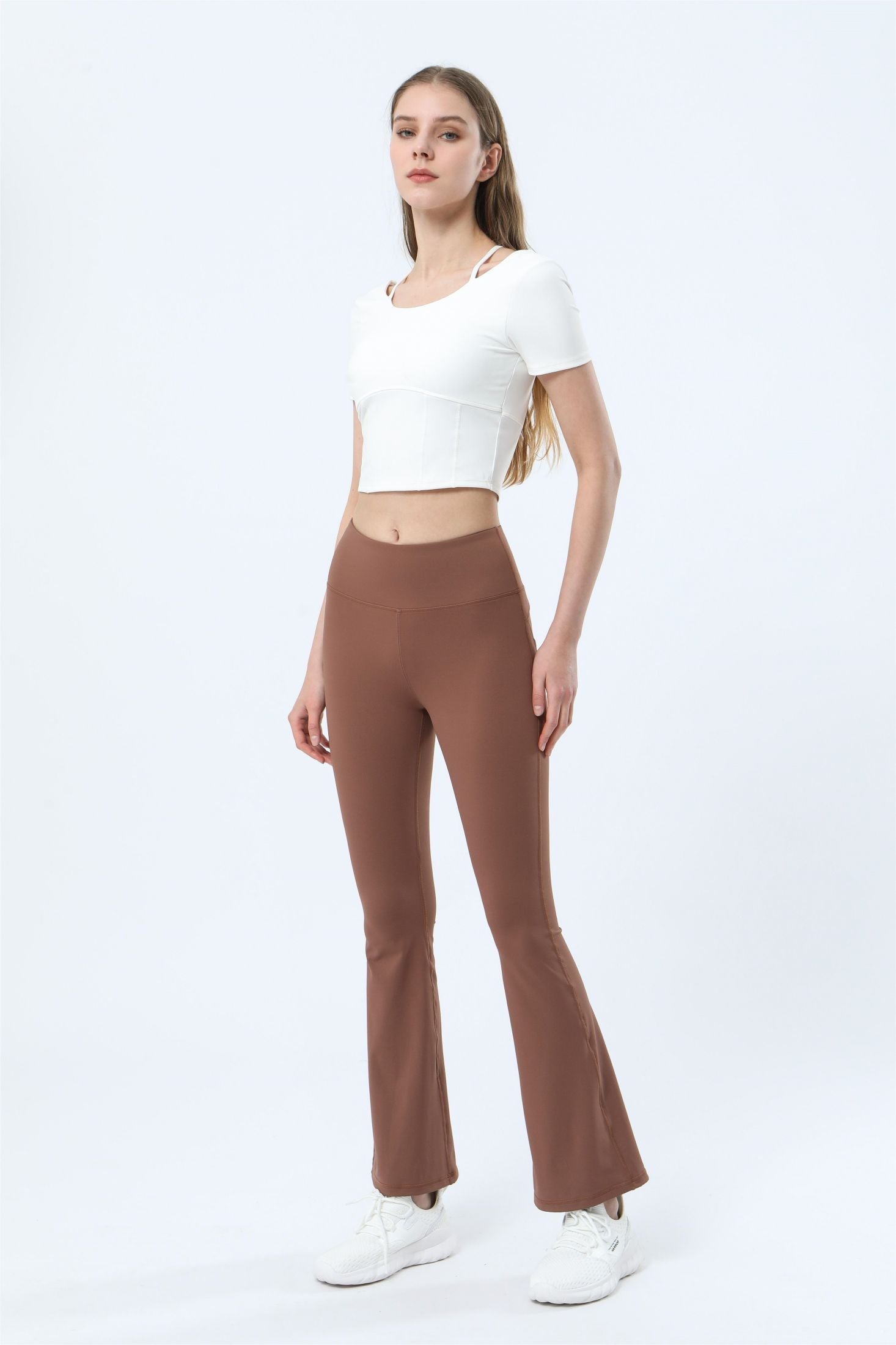 High-Rise Flare Pants by bornfocus