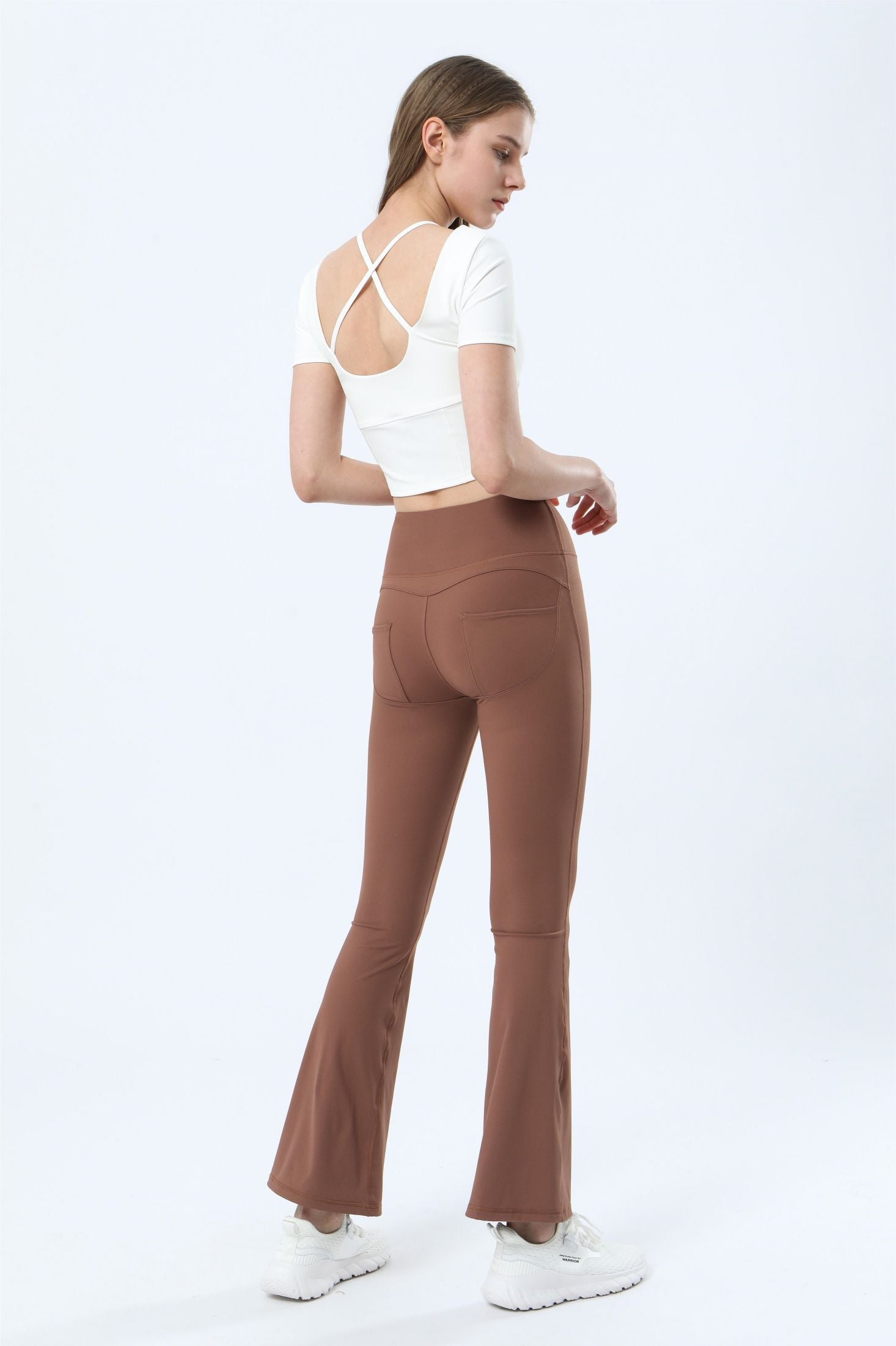 High-Rise Flare Pants by bornfocus