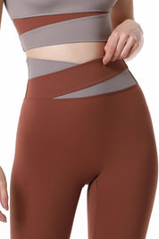 High-Rise Colorblock Multi Sport Leggings by bornfocus