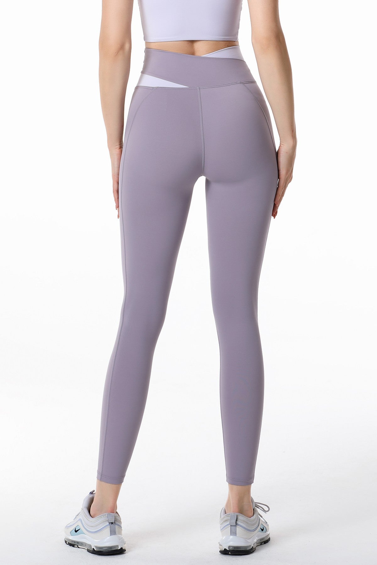 High-Rise Colorblock Multi Sport Leggings by bornfocus