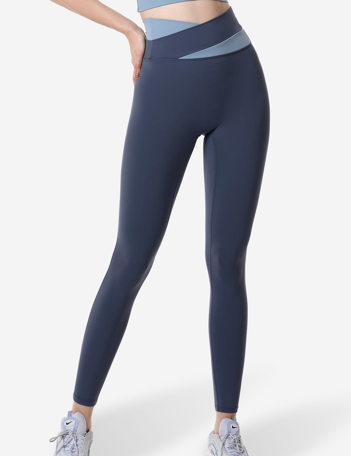 High-Rise Colorblock Multi Sport Leggings by bornfocus