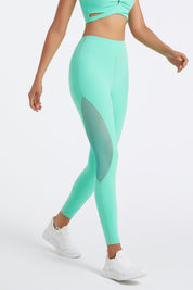 High Rise Gym Legging with Mesh Inserts by bornfocus