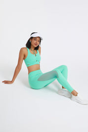 High Rise Gym Legging with Mesh Inserts by bornfocus