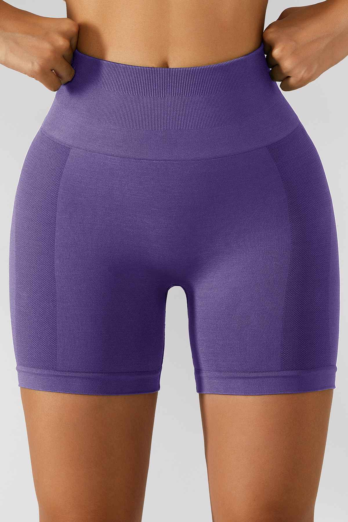 High-Rise Scrunch Butt Biker Shorts by bornfocus