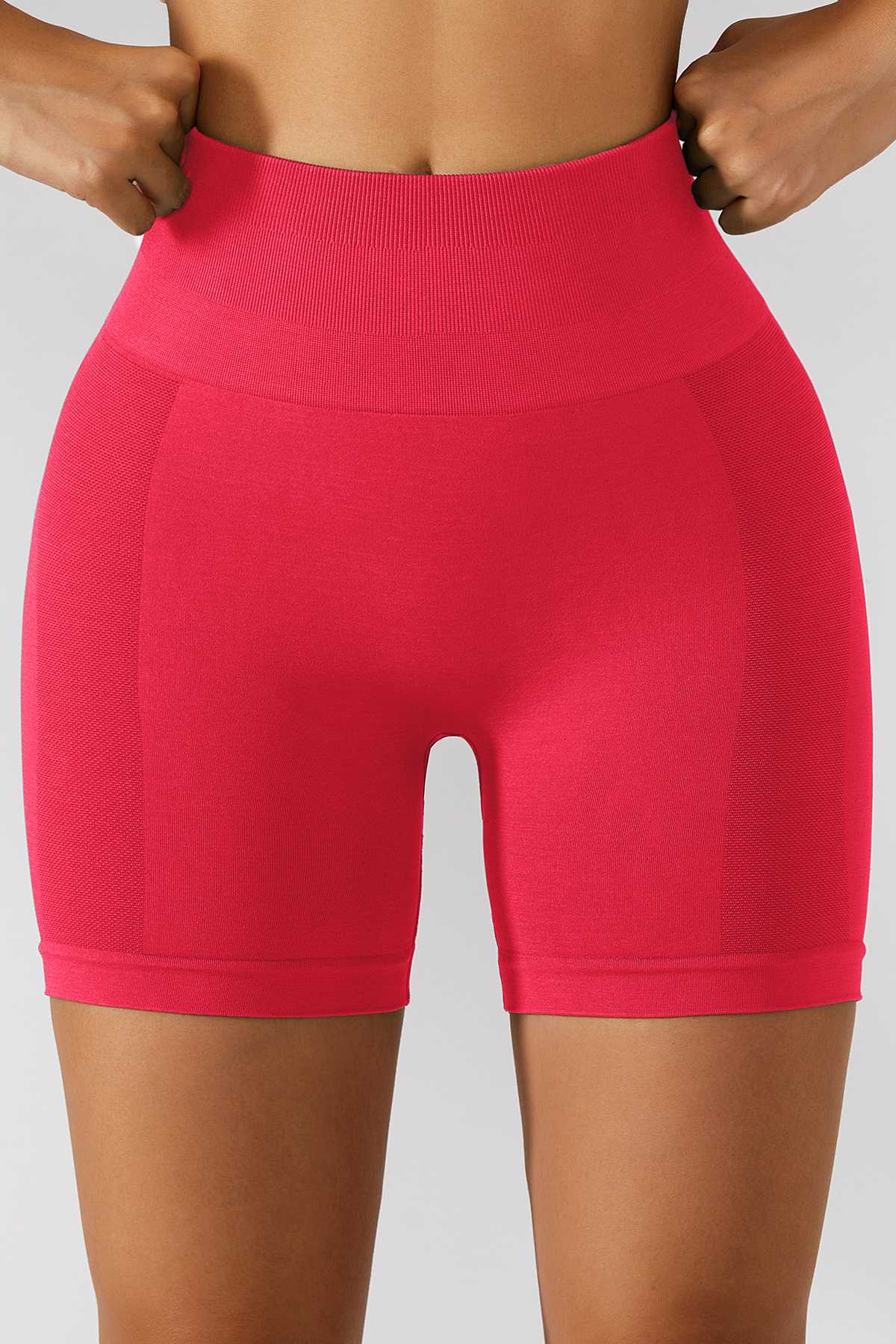 High-Rise Scrunch Butt Biker Shorts by bornfocus