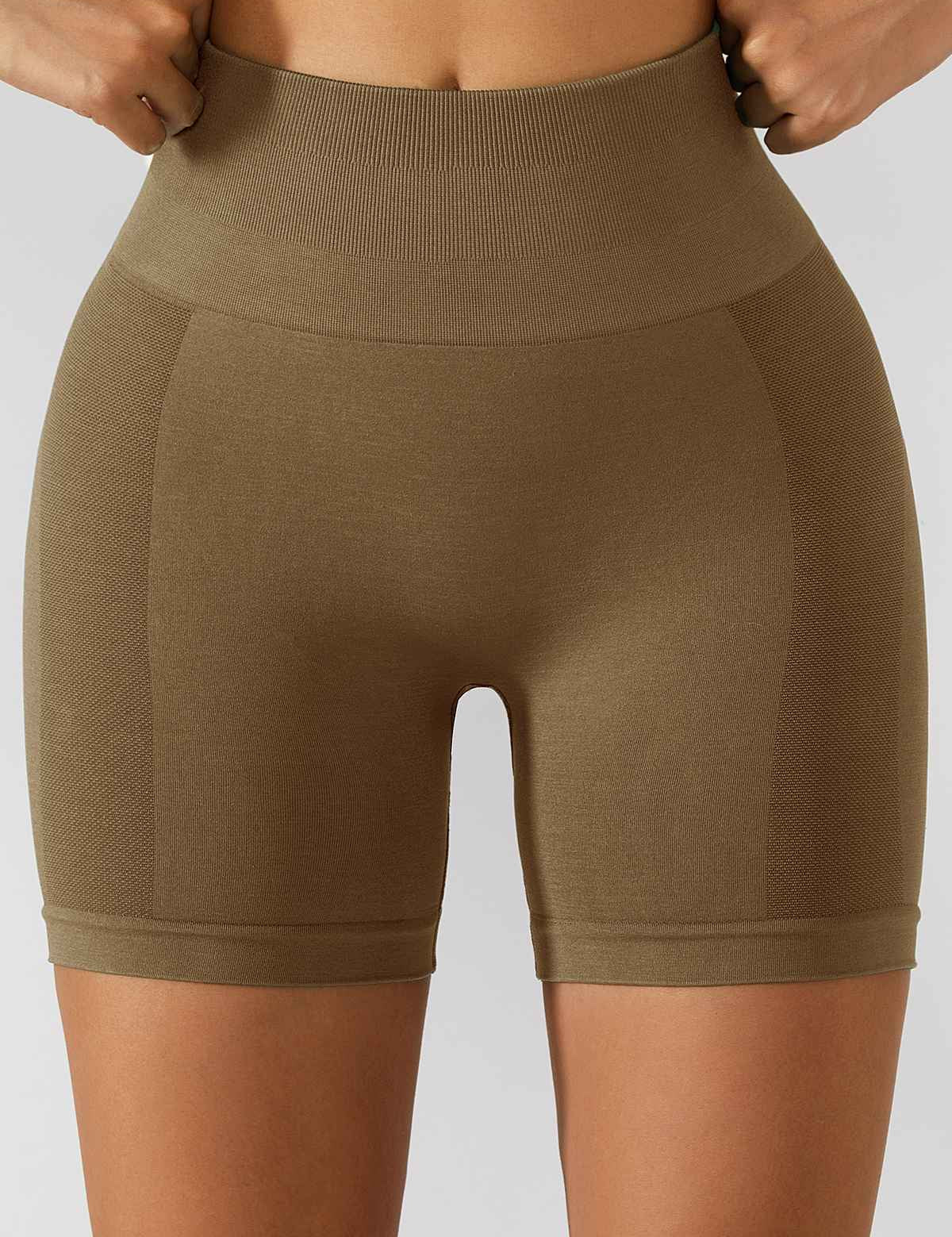 High-Rise Scrunch Butt Biker Shorts by bornfocus