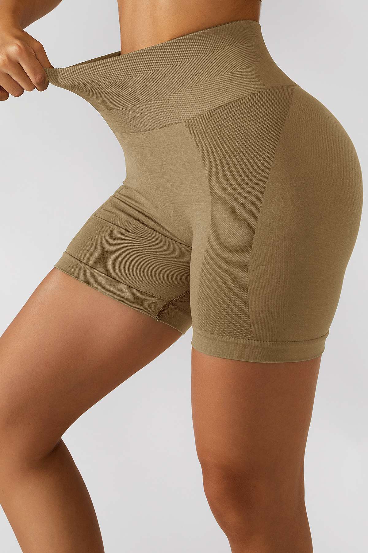 High-Rise Scrunch Butt Biker Shorts by bornfocus