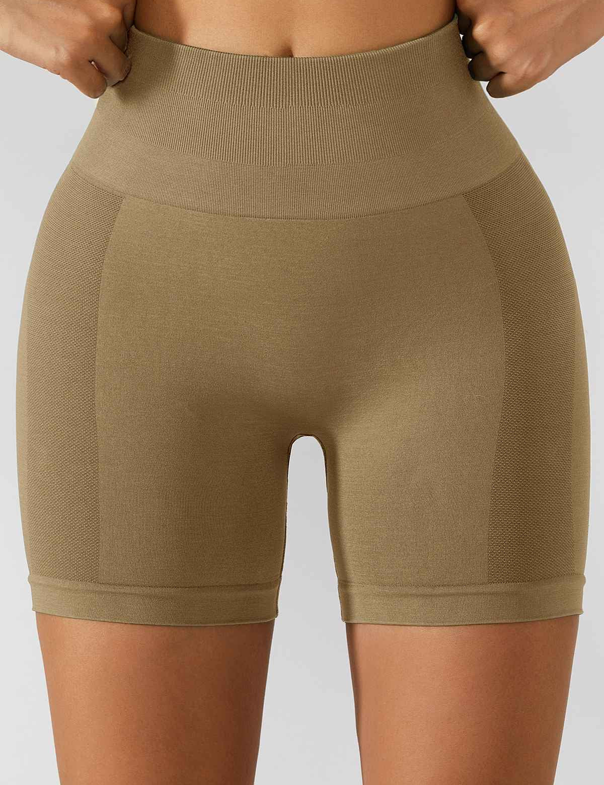 High-Rise Scrunch Butt Biker Shorts by bornfocus