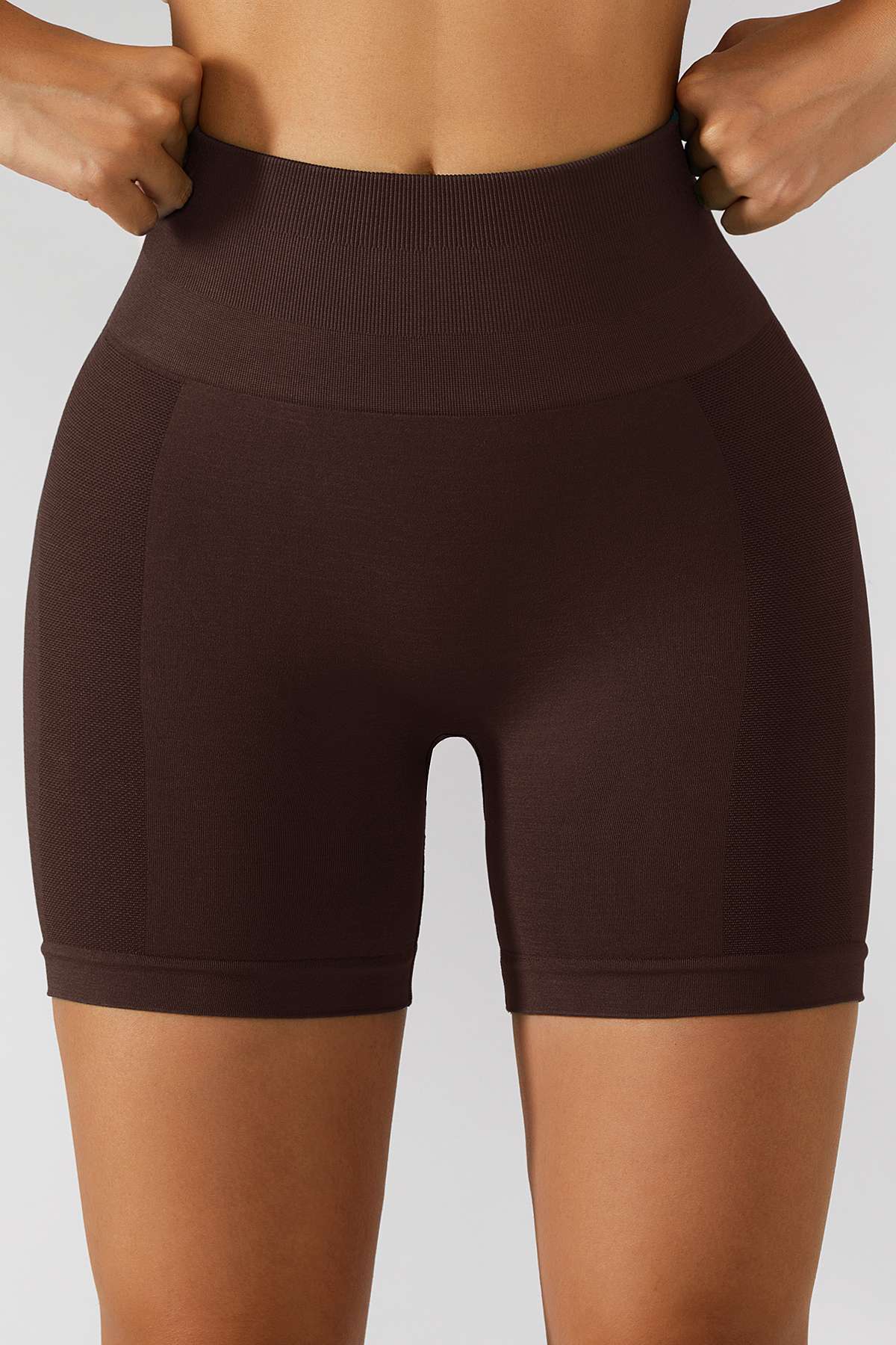 High-Rise Scrunch Butt Biker Shorts by bornfocus