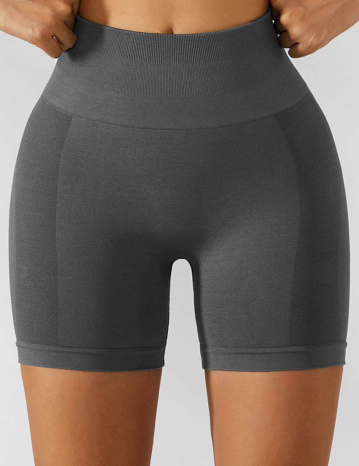 High-Rise Scrunch Butt Biker Shorts by bornfocus