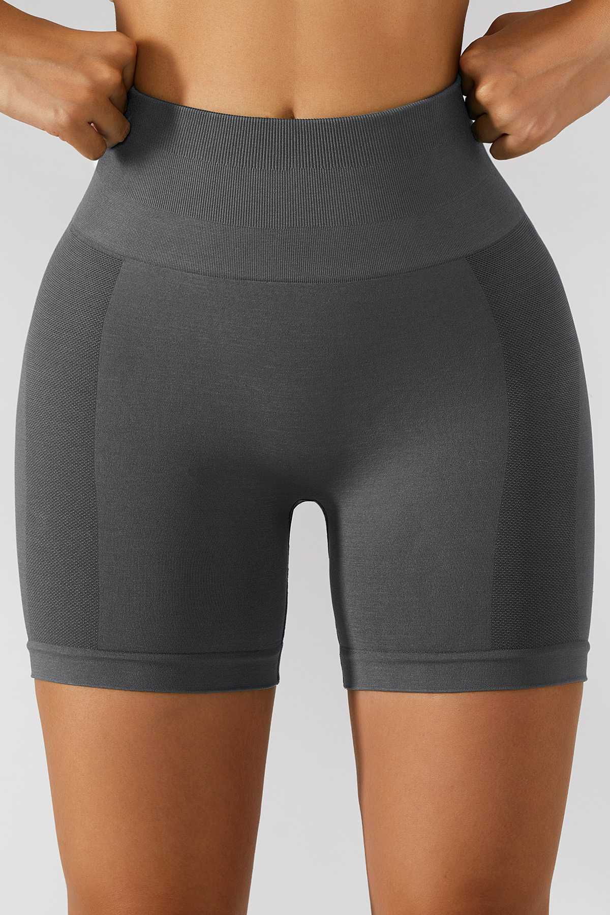 High-Rise Scrunch Butt Biker Shorts by bornfocus