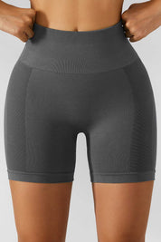 High-Rise Scrunch Butt Biker Shorts by bornfocus