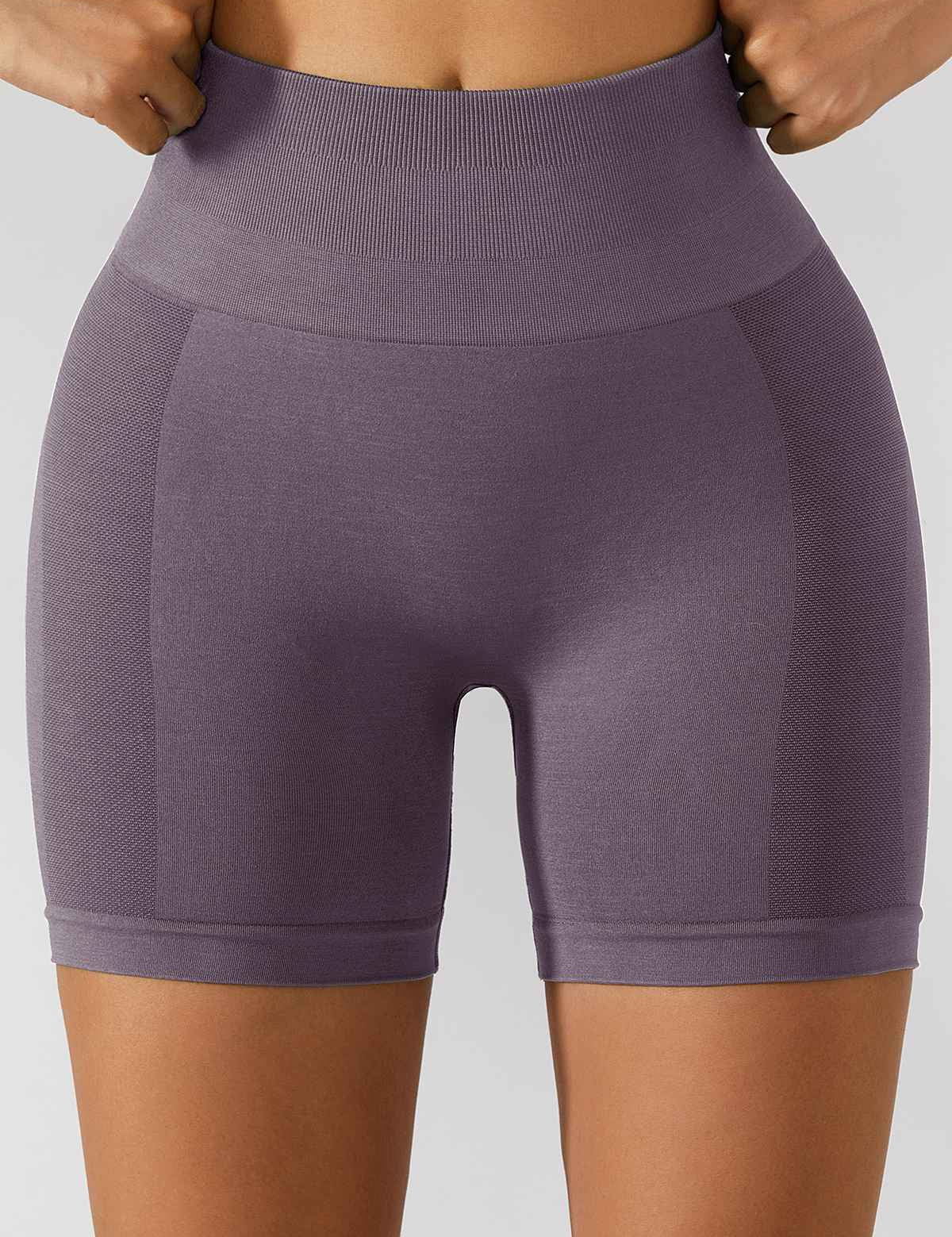 High-Rise Scrunch Butt Biker Shorts by bornfocus