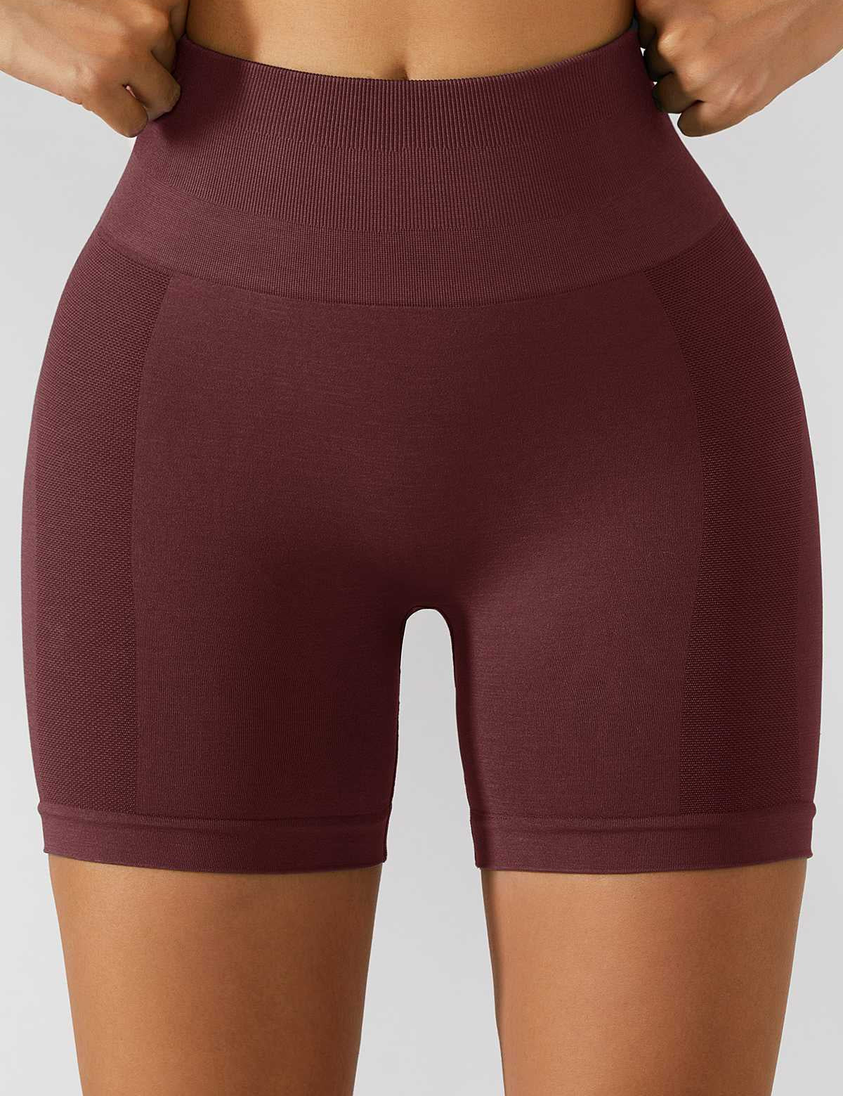 High-Rise Scrunch Butt Biker Shorts by bornfocus