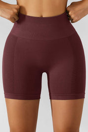 High-Rise Scrunch Butt Biker Shorts by bornfocus