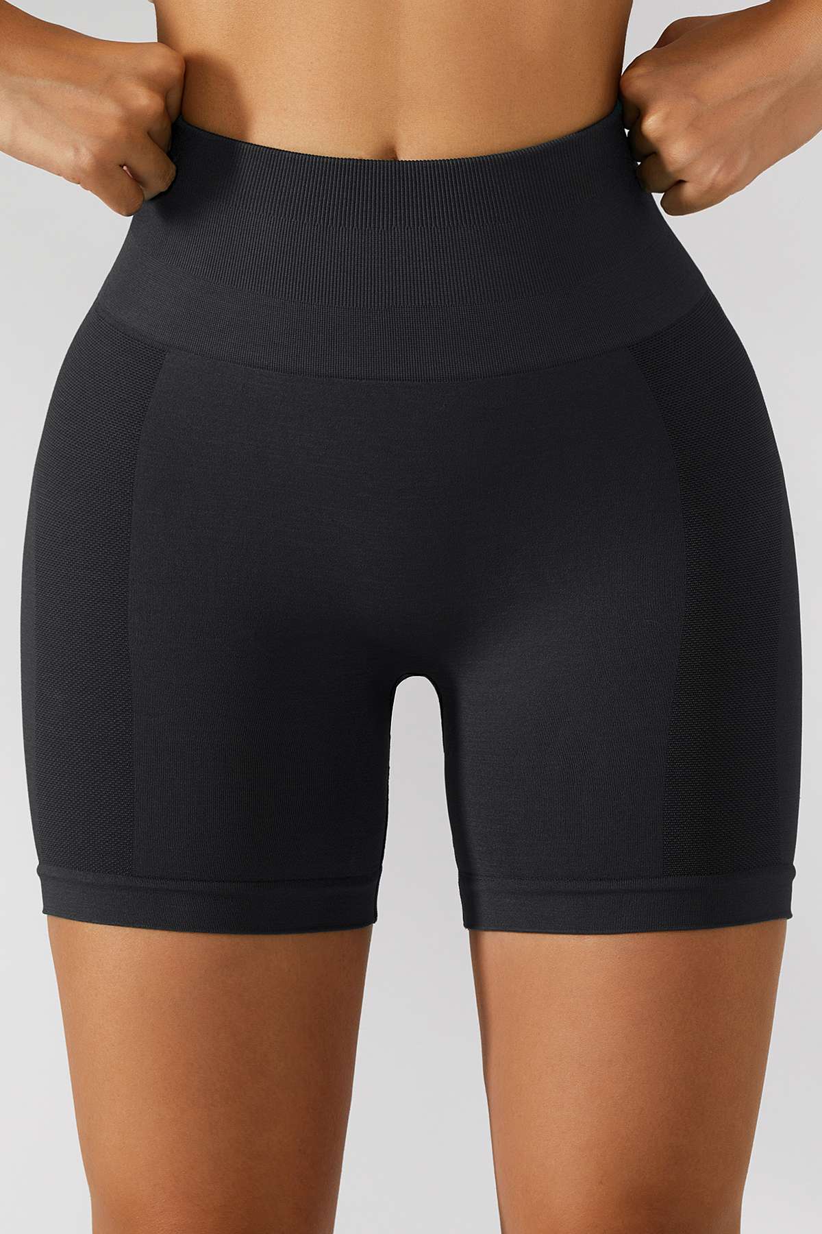 High-Rise Scrunch Butt Biker Shorts by bornfocus