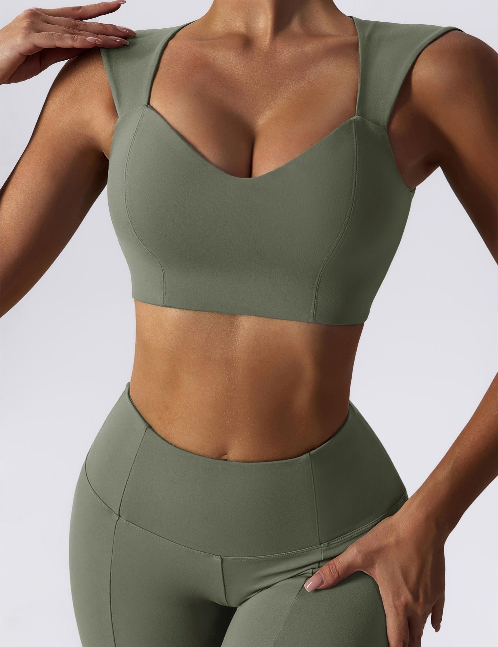 Joint Straps Sports Crop Top by bornfocus