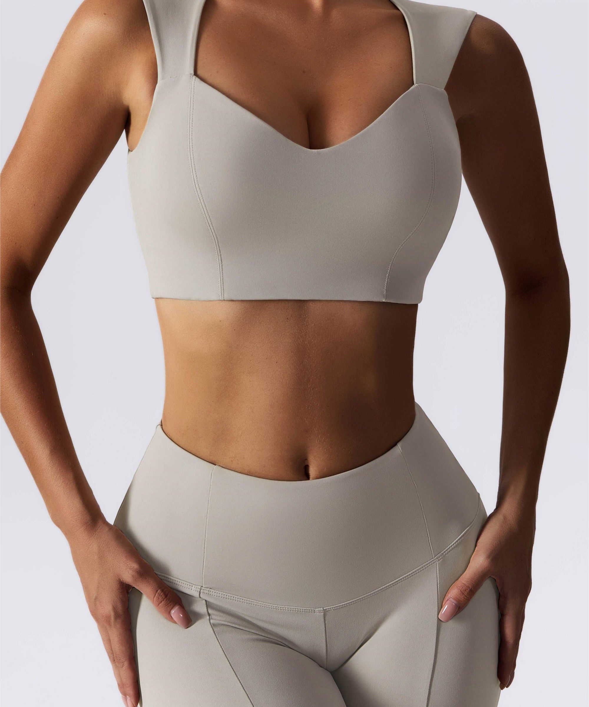 Joint Straps Sports Crop Top by bornfocus