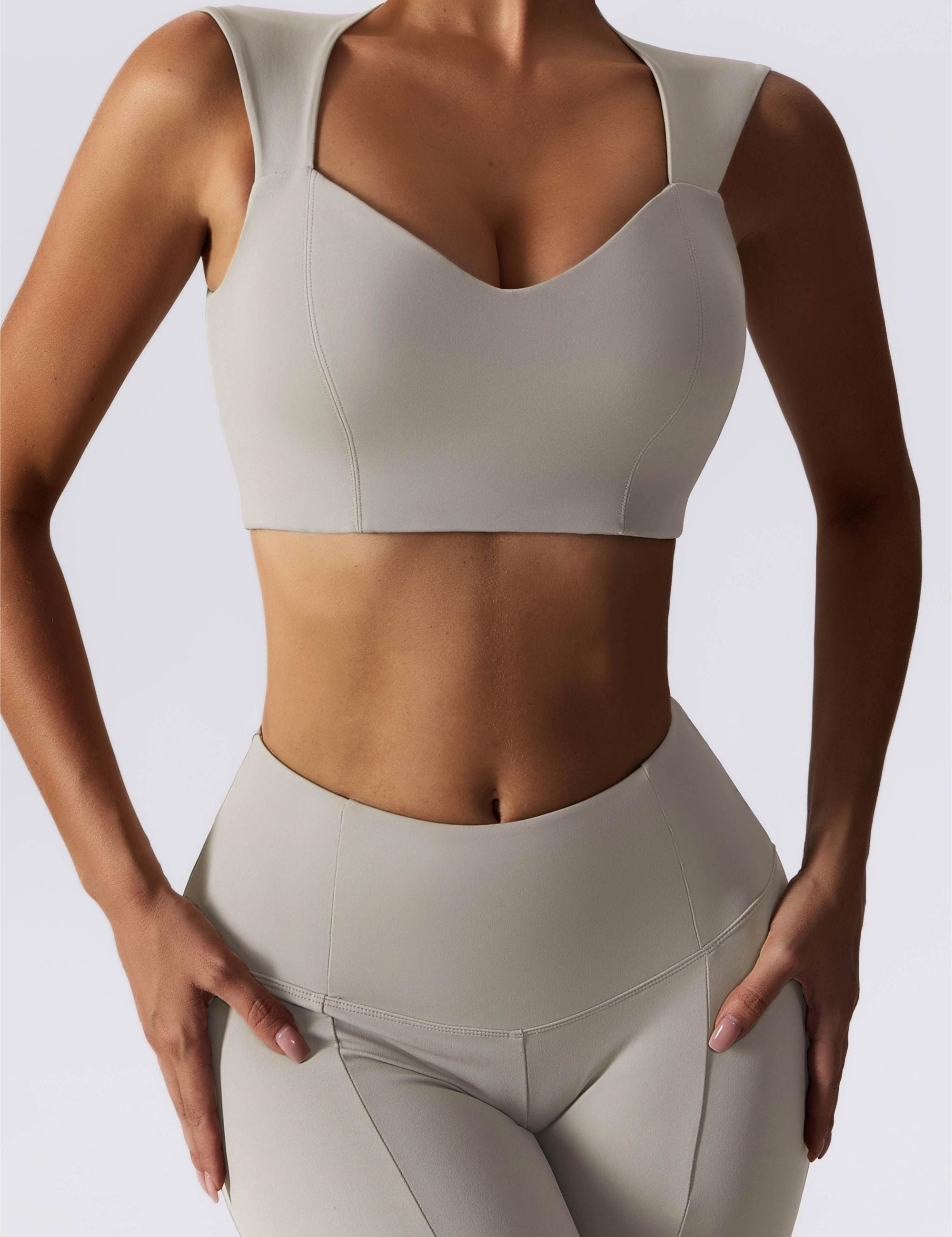 Joint Straps Sports Crop Top by bornfocus